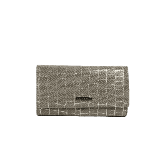 Lorenti Dámska kožená peňaženka s motívom zvierat LIRD sivá 64003-YGS_386753 Univerzalne