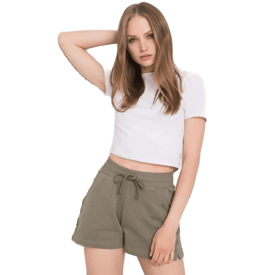 For Fitness Dámske bavlnené šortky Anastasie FOR FITNESS khaki 359-SN-012.25_364489 XS