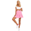 Dámska sukňa s volánikovým lemom mini tepláková MARLA ružová FA-SD-7957.47_388547 S-M