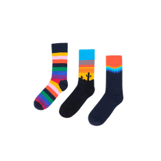 OMBRE Pánske ponožky VEGA mix 3-pack MDN116084 43-46