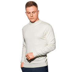 OMBRE Moški pulover PIERCE ecru barve MDN16386 XXL