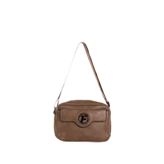F & B Dámska kabelka z ekologickej kože CLARICE tmavo béžová OW-TR-F-565_391213 Univerzálne