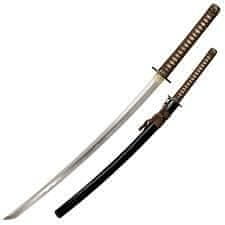 Cold Steel 88CKK Mizutori (Crane) Katana meč/katana 75,5 cm, koža, drevené puzdro