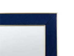 Beliani Zamatové stojacie zrkadlo 50 x 150 cm modré LAUTREC