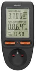 Orno OR-WAT-435B merač spotreby elektrickej energie wattmeter, čierna