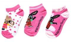 SETINO Dievčenské členkové ponožky Sula a Bing 3 ks 27–30 Ružová