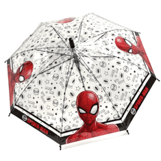 Eplusm Automatický transparentný dáždnik Red Spider-man