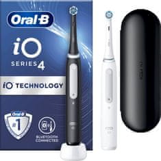 Oral-B iO4 saries Matt Black+Quite White DUO Pack