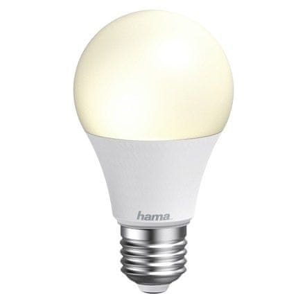HAMA Inteligentná žiarovka SMART WiFi LED, E27, 10 W, bílá teplá/ studená