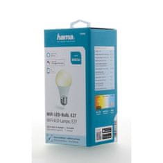 HAMA Inteligentná žiarovka SMART WiFi LED, E27, 10 W, bílá teplá/ studená