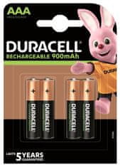 Duracell Duracell Rechargeable baterie 900mAh 4ks (AAA)
