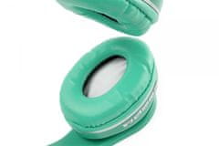Oxe  Bluetooth bezdrôtové detské slúchadlá s uškami, zelené