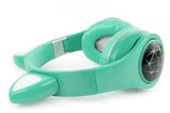Oxe  Bluetooth bezdrôtové detské slúchadlá s uškami, zelené