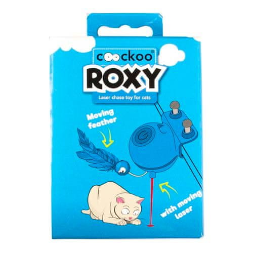 EBI COOCKOO ROXY Interaktívna laserová hračka pre mačky 8x8x10,5cm modrá