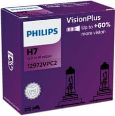 Žiarovka 12V H7 55W PX26D VisionPlus +60%- bal.t 2ks -35% zľava z bežnej ceny