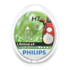 Philips Žiarovka 12V H7 55W PX26d LongerLife EcoVision - set 2ks