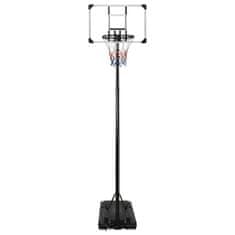 Vidaxl Basketbalový stojan priehľadný 280-350 cm polykarbonát