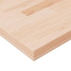 Vidaxl Štvorcová stolová doska 50x50x4 cm neošetrený dubový masív