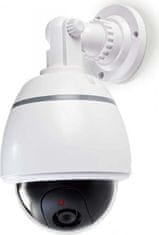 König NEDIS atrapa bezpečnostní kamery s blikající LED/ dome/ IP44/ venkovní/ bílá
