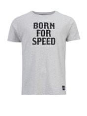 Pull-in tričko BORN FOR SPEED černo-šedé S