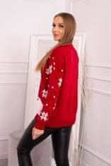 Kesi Dámsky sveter s vianočným motívom Comer červená univerzálna