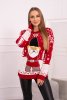 Dámsky vianočný sveter sa Santa Clausom Intimating červená univerzálna