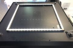 BPM VÝPREDAJ VZORKY BPM Závesné svietidlo CAROLINA SQUARE čierne LED 72,8W 650x650mm 3000K plus nepriame osvetlenie (10228.65.PN.BK.OP.3K.IN7)
