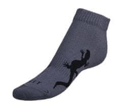 Ponožky nízke Jašterica - 39-42 - šedá, čierna