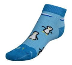 Ponožky nízke Tučniak - 35-38 - modrá