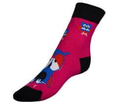 Ponožky Sova magenta - 35-38 - ružová