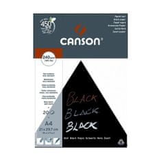 canson BLACK - Čierny skicár A3 (20 listov)