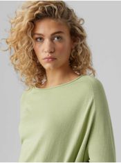 Vero Moda Svetlozelený ľahký sveter VERO MODA Nellie L