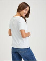 Tommy Jeans Súprava dvoch dámskych tričiek v bielej a svetlo modrej farbe Tommy Jeans S