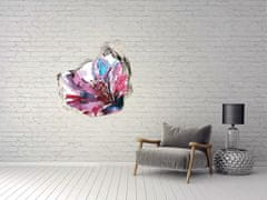 Wallmuralia.sk 3D diera nálepka Abstraktné kvetinové 125x125 cm