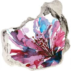 Wallmuralia.sk 3D diera nálepka Abstraktné kvetinové 125x125 cm
