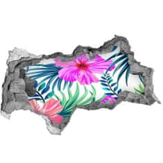 Wallmuralia.sk 14D diera na stenu Havajské kvety 115x88 cm