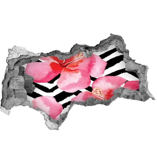 Wallmuralia.sk 16D diera na stenu Havajské kvety