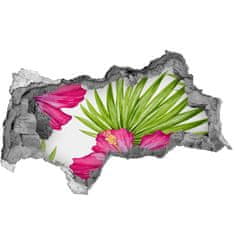 Wallmuralia.sk 27D diera na stenu Havajské kvety 115x88 cm