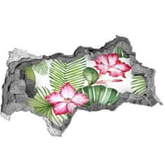 Wallmuralia.sk 28D diera na stenu Tropické kvety 150x115 cm