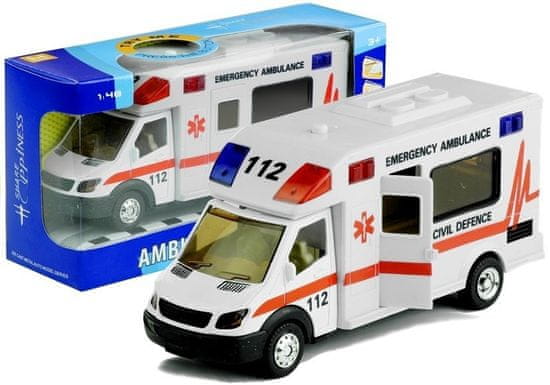shumee Ambulancia Ambulancia Ambulancia jazdí Game Lights 1:48