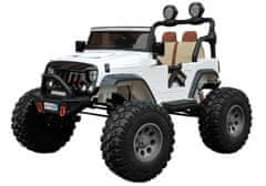 Lean-toys Jeep SX1719 White 4x4 batérie auto