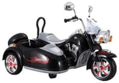 Lean-toys SX138 Dobíjací motocykel čierny