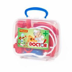 Lean-toys Lekárska súprava v kufríku Stetoskop Striekačka Kladivo 56559