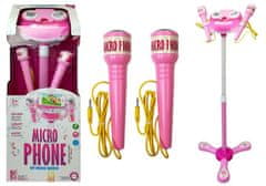 shumee Mikrofón Pink Karaoke Kit Stojan na telefón