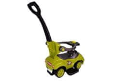 Lean-toys Mega Car 3v1 Push Ride Yellow