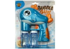 Pištoľ na mydlové bubliny na batérie Modrá