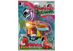 Lean-toys Pištoľ na mydlové bubliny flamingo ružová