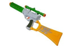 Lean-toys Penová puška so štítom sivá