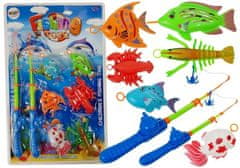 Lean-toys Hra Fish Catching Set Rybárske prúty