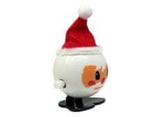 Lean-toys Sada skrutkovacích vianočných hračiek 12 kusov tučniak sob Snehuliak Santa Claus